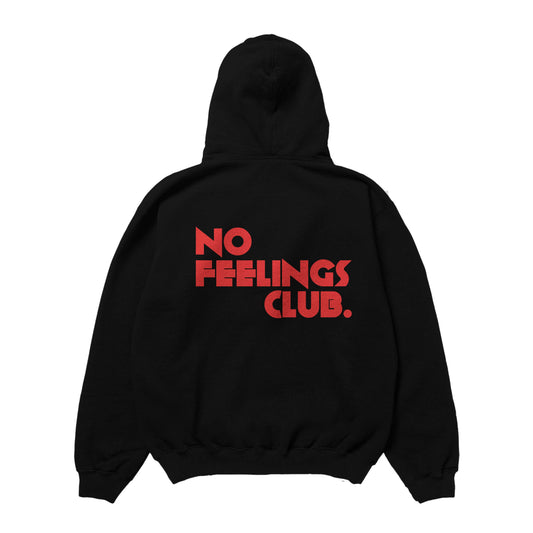 No Feelings Club Hoodie | Black